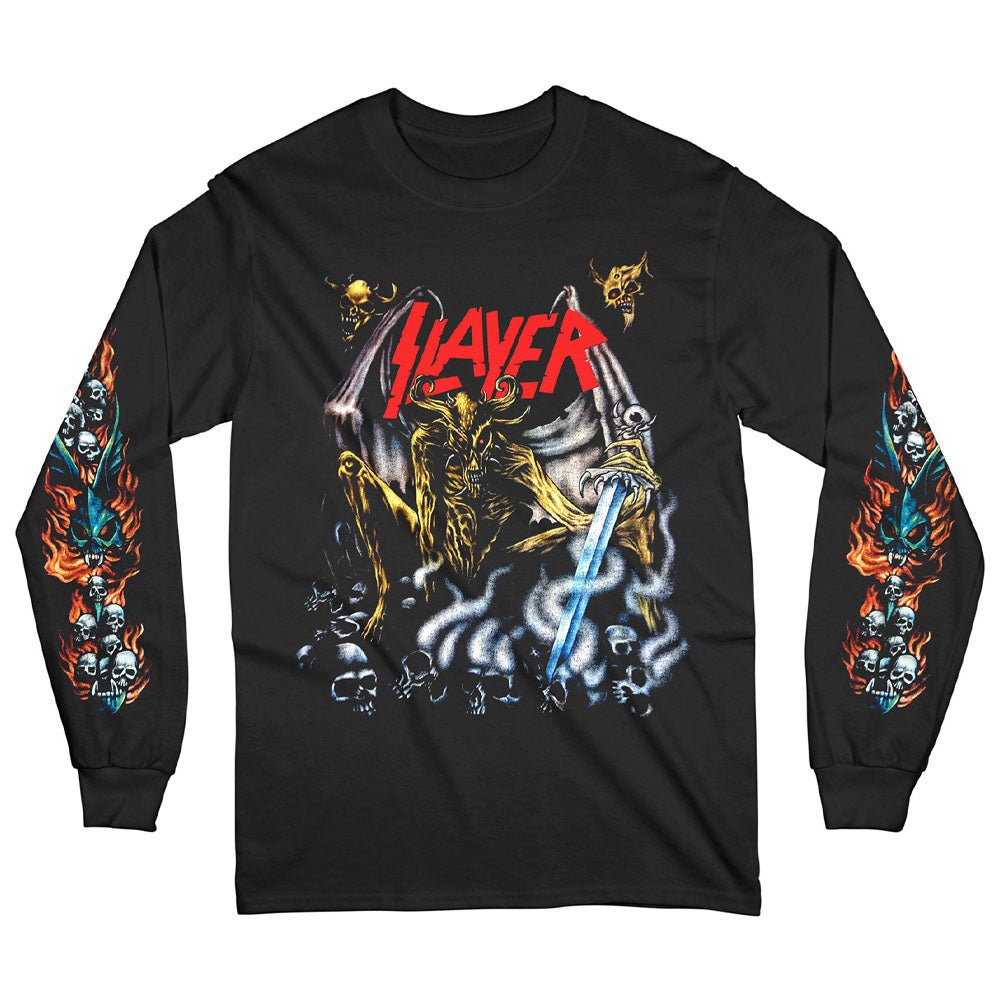 SLAYER スレイヤー - Airbrush Demon / 長袖 / アームプリントあり / Tシャツ / メンズ - PGS